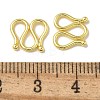 Brass S-Hook Clasps KK-Q019-08B-G-3