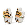 Printed Poplar Wood Beads WOOD-Z008-01K-2