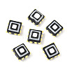 Baking Paint Glass Enamel Beads LAMP-S079-14B-1