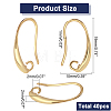 40Pcs Brass Earring Hooks KK-FH0004-42-2