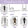 Alloy Replacement Zipper Sliders DIY-GF0009-31-2