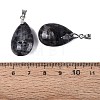 Natural Larvikite Pendants G-N362-03P-01-3