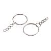 Iron Split Key Rings with Chain FIND-B028-19P-3