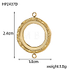 304 Stainless Steel Connector Cabochon Settings STAS-OY009-27G-2