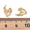 SHEGRACE Valentine's Day Brass Micro Pave Clear Cubic Zirconia Charms XGRQ4N919-704G-3