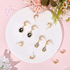 10Pcs Brass Stud Earring Findings KK-BBC0023-22-4