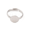Adjustable Brass Pad Ring Base Findings KK-K110-01P-NR-3