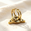 304 Stainless Steel Rhinestone Cuff Open Rings RJEW-H269-07G-2