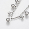 304 Stainless Steel Charm Anklets X-AJEW-G016-01P-2