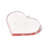 Valentine's Day Transparent Acrylic Pendant OACR-A025-02D-2