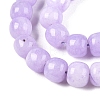 Dyed Natural White Jade Beads Strands G-T138-S18-3