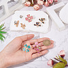 5Pcs 5 Colors Flower Alloy Enamel Adjustable Jean Button Pins DIY-TA0014-93-8
