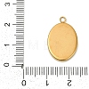 Ion Plating(IP) 304 Stainless Steel Pendant Cabochon Settings STAS-WH0055-02B-G-3