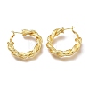 Brass Hoop Earrings EJEW-H104-20G-2