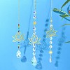 3Pcs Brass Lotus Hanging Ornaments AJEW-CJC0020-001G-6