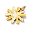 304 Stainless Steel Enamel Pendants STAS-Z189-11G-02-2