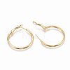 Ion Plating(IP) 316 Stainless Steel Hoop Earrings STAS-S078-08-25mm-08-2