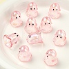 10Pcs Transparent Acrylic Bead Caps TACR-YW0003-23G-1