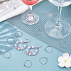200Pcs Brass Wine Glass Charm Rings KK-SP0001-31A-P-4
