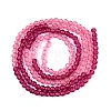 Transparent Glass Beads Strands GLAA-N074-01A-01-3
