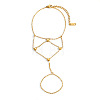 304 Stainless Steel Link Ring Bracelets WG5E194-01-6