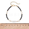 Natural Baroque Keshi Pearl Stick & Bicone Glass Beaded Bracelets for Women BJEW-TA00726-4