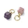 Natural Mixed Gemstone Pendants X-PALLOY-JF05297-02-3