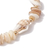 Shell Beaded Stretch Bracelets for Women BJEW-TA00588-4