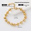 Adjustable 304 Stainless Steel Round Bead Chain Bracelets JX7075-6-1