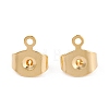 Brass Ear Nuts X-KK-P001-75G-B-2