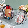Oval Rectangle Transparent PVC Plastic Storage Zipper Bags ABAG-WH0040-39A-2