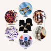 24Pcs 6 Styles Rectangle Velvet Jewelry Drawstring Bags TP-TA0001-08-9