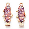 Alloy Enamel Pendants FIND-C037-16G-05-1-2