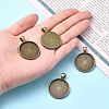 Tibetan Style Alloy Pendant Cabochon Settings LS-TIBEP-Q045-048AB-NR-4