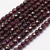 Natural Garnet Beads Strands X-G-F460-28-1