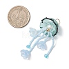 Glass Seed Beaded Jellyfish Big Pendants PALLOY-MZ01166-04-2