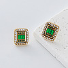 304 Stainless Steel Rhinestone Stud Earrings for Women DD3095-3-1
