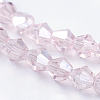 Transparent Electroplate Glass Beads Strands LS-EGLA-A039-T3mm-B26-3