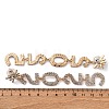 Brass Rhinestone Stud Earrings EJEW-Q012-02G-3