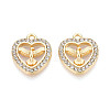 Alloy Rhinestone Pendants FIND-N008-14KCG-1