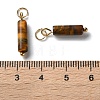 Natural Tiger Eye Pendants STAS-C120-01G-04-3