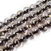 Crackle Transparent Glass Beads Strands GLAA-N030-8mm-01B-1