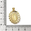 Brass Micro Pave Cubic Zirconia Pendants KK-C090-35G-05-3