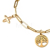 304 Stainless Steel Charm Bracelets BJEW-JB12820-2