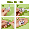 7Pcs 316 Stainless Steel Locket Pendant Brooches JEWB-FH00050-3