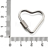 Non-Tarnish 304 Stainless Steel Screw Carabiner Lock Charms STAS-K195-02P-3
