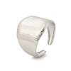 304 Stainless Steel Wide Cuff Rings for Women RJEW-G338-20P-5