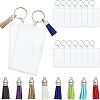 16Pcs Rectangle Acrylic Photo Frame Keychain KEYC-CA0001-34-1