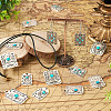 16Pcs 8 Styles Synthetic Turquoise Pendants FIND-TA0003-26-8