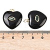 Natural Obsidian Pendants G-Z134-04F-3